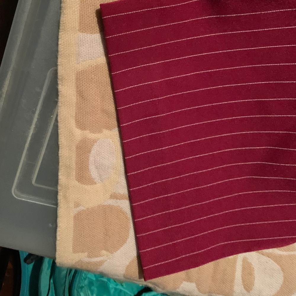 NWT Lulu’s Maroon And White Pinstripe Bootcut Pant - Picture 3 of 5